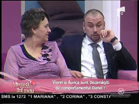 Viorel şi Aurica sunt dezamăgiţi de comportamentul Oanei