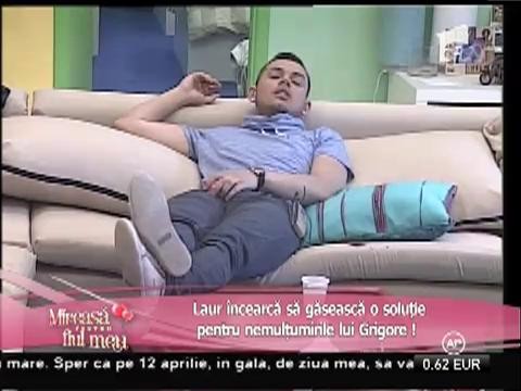 Grigore este nemulţumit că Laur nu i-a cumpărat anumite produse!