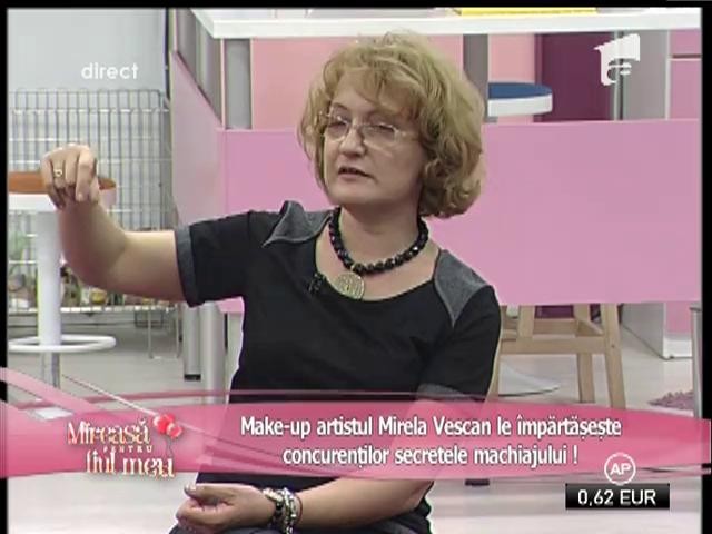 Make-up artistul Mirela Vescan a venit în vizită la concurenţi!