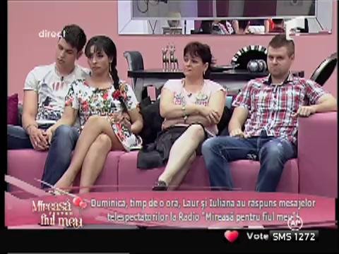 Laur şi Iuliana s-au familiarizat cu părerile telespectatorilor