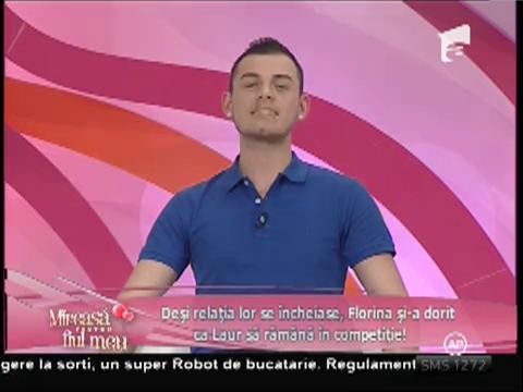 Florina: "Dacă Laur rămânea în competiţie, în două zile ne împăcam"