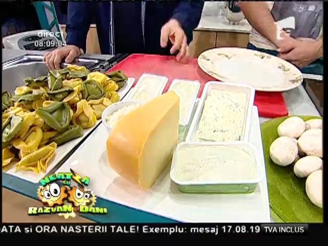 Rețeta lui Vlădutz: Tortelini scăldați în brânzeturi