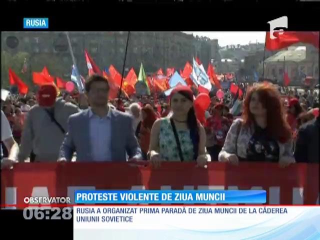 Proteste violente de Ziua Muncii