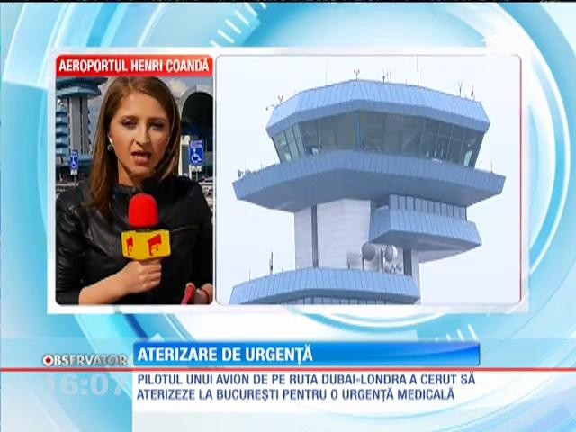 Aterizare de urgență pe Aeroportul Henri Coandă