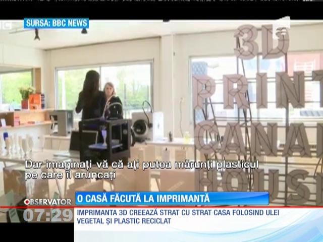 Casă construită cu ajutorul unei imprimante 3D