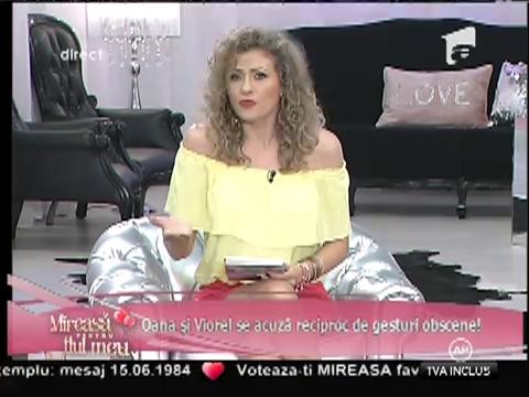 Oana şi Viorel se acuza reciproc de gesturi obscene!