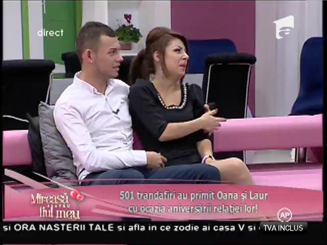 Oana şi Laur au primit 501 trandafiri şi două stele de la susţinători!