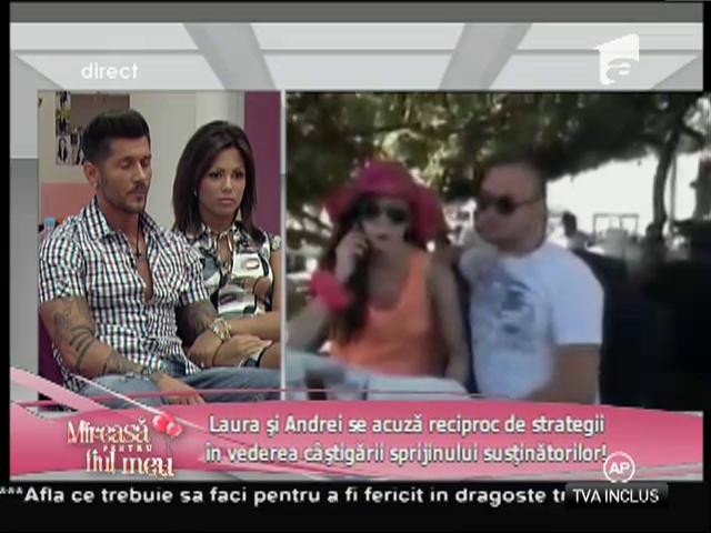 Laura și Andrei se acuză reciproc de strategii &icirc;n vederea c&acirc;știgării sprijinului susținătorilor