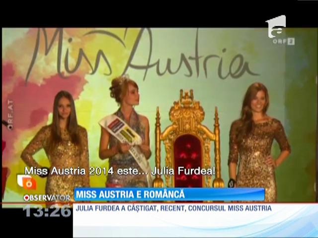 O rom&acirc;ncă &icirc;n v&acirc;rstă de 19 ani a devenit Miss Austria