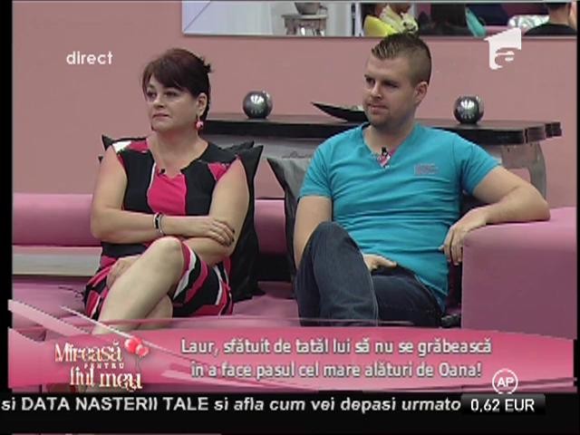Laur, sfătuit de tatăl lui să nu se grăbească &icirc;n a se căsători cu Oana