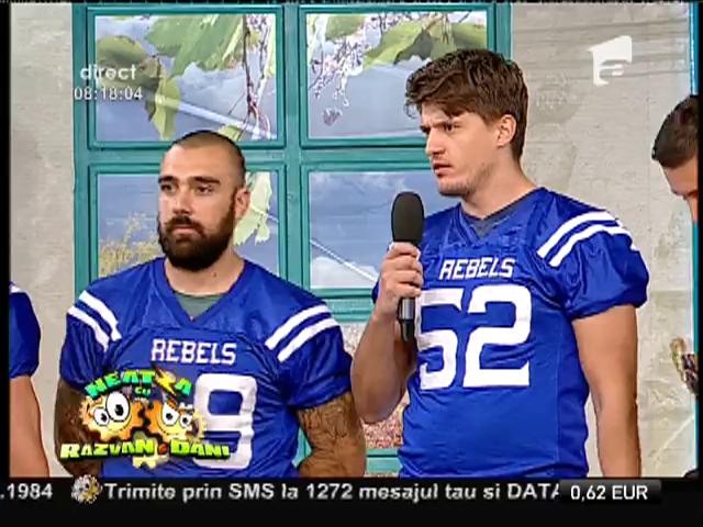 Campionii Rom&acirc;niei la fotbal american, invitaţi &icirc;n platoul de la Neatza