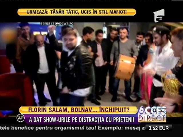 Care BOALĂ? Florin Salam, distracţie de senzaţie! Cântăreţul a petrecut cu prietenii până în zori