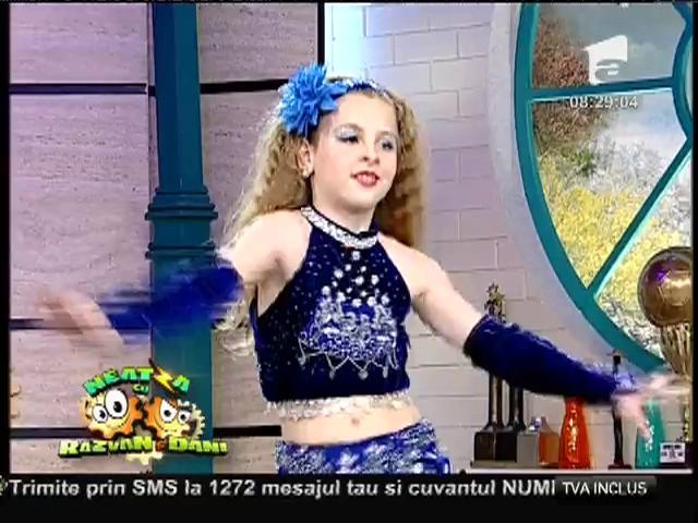 Ana Dumitru a dansat la Neatza pe ritmuri orientale