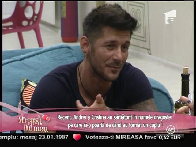 Andrei şi Cristina au aniversat opt luni de dragoste cu năbădăi!