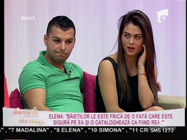 Elena: ”Băieților le este frică de o fată sigură pe ea”