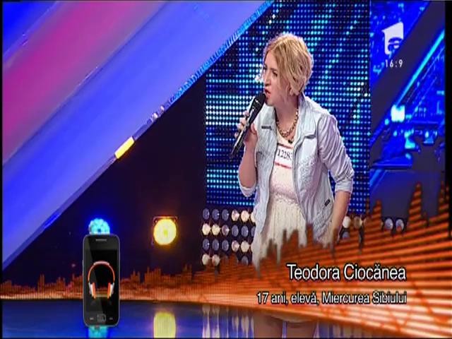 Teodora Ciocănea cântă extraordinar la X Factor!