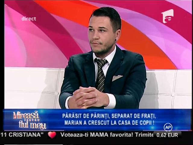 Părăsit de părinți și separat de frați, Marian a crescut la casa de copii