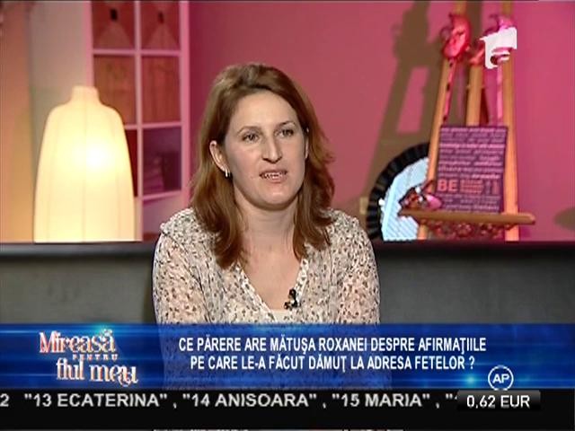 Corina, mătușa Roxanei, povestește despre fostul iubit al concurentei