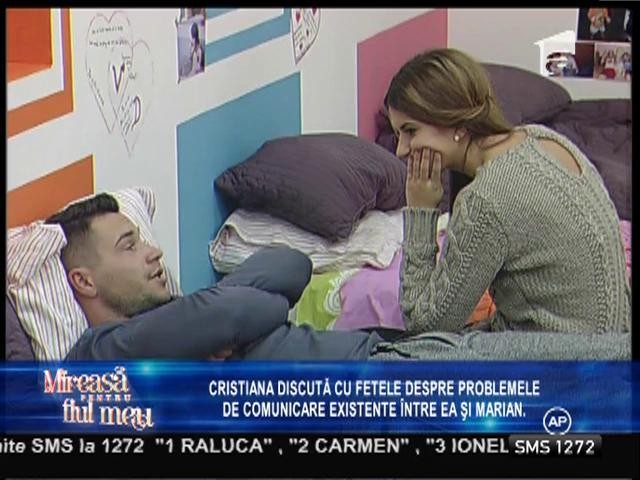 Cristiana, nemulțumită de modul în care decurge relația cu Marian