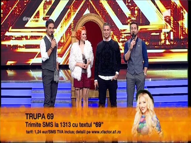 Jurații X Factor analizează prestaţia trupei 69