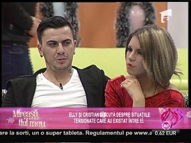 După două zile de tăcere, Elly şi Cristian au decis să-şi vorbească! Ce şi-au spus cei doi!