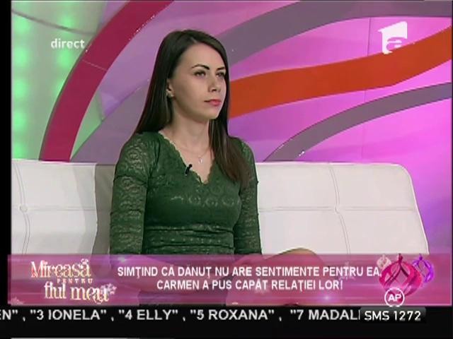 Carmen s-a despărțit de Dănuț: ”Vreau să fiu fericită, dar cu tine nu se poate!”