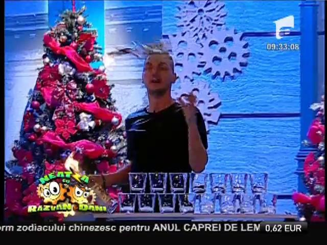 Valentin Luca, campionul mondial la flair bartending, la Neatza