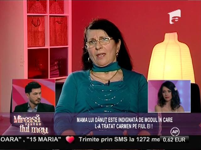 Dorina, mama lui Dănuţ, nu o mai vrea pe Carmen în preajma fiului ei!