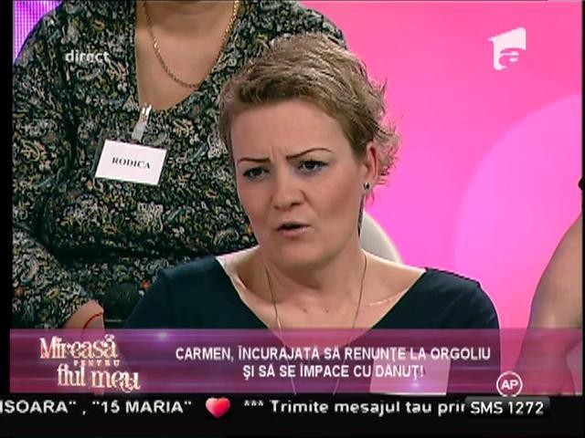 Carmen: "Nu pot să trec peste tot ce mi-a făcut Dănuț!"