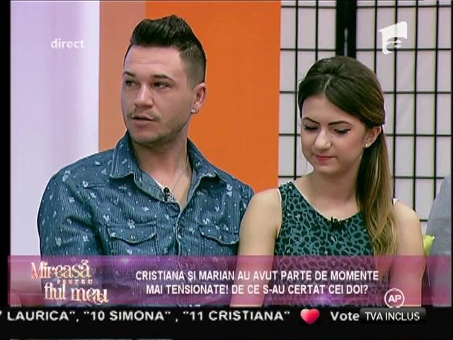 Marian a aruncat cu scaunul, Cristiana a izbucnit în lacrimi!