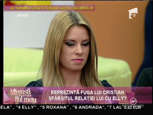 Elly: ”Nu stiu dacă mai formez un cuplu cu Cristian!”