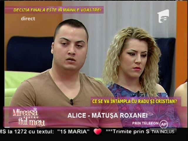 Alice, mătuşa Roxanei, critici dure la adresa lui Andrei: Te-ai jucat cu sentimentele nepoatei mele.Trebuie să lupţi pentru ea