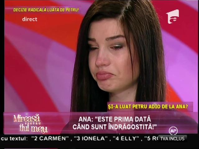 Ana: "Îmi pare rău că i-am acordat o şansă lui Gabi!"