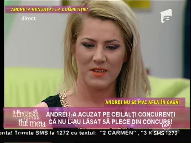 ŞOC! Andrei a refuzat să mai între în casă