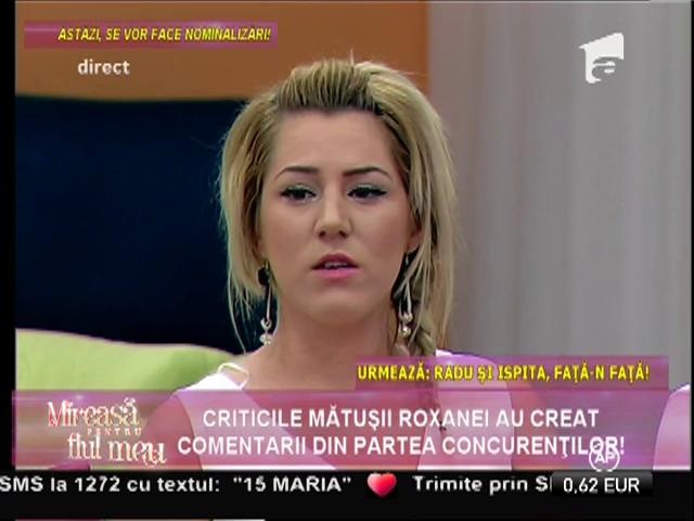 Criticile mătușii Roxanei au creat comentarii acide din partea concurenților