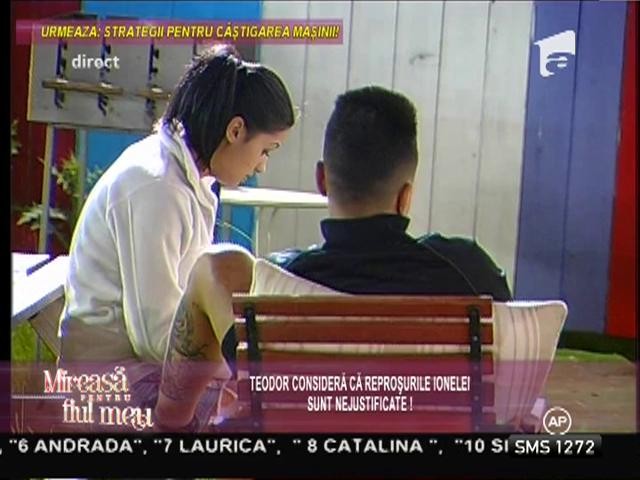 Teodor: "Nu pot să merg nicăieri fără ca Ionela să facă balamuc!"