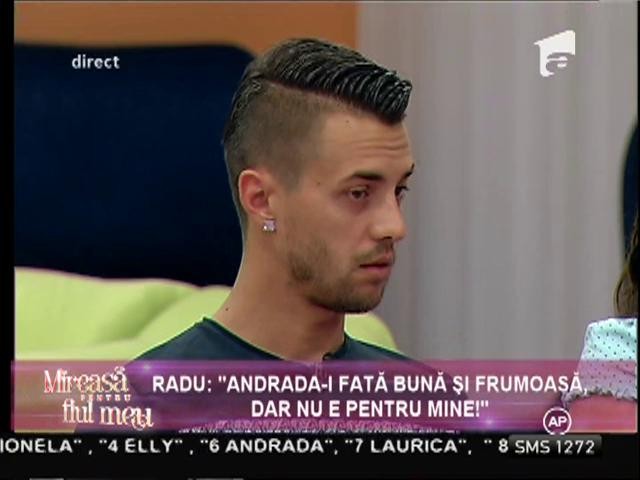 Radu: "&Icirc;mi este greu să mă &icirc;mpac cu Andrada din cauza familiei ei!"