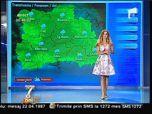 Vremea se menţine instabilă &icirc;n continuare şi se vor &icirc;nregistra precipitaţii