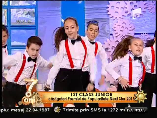 1st Class Junior, c&acirc;ştigătorii Premiului de Popularitate Next Star 2015