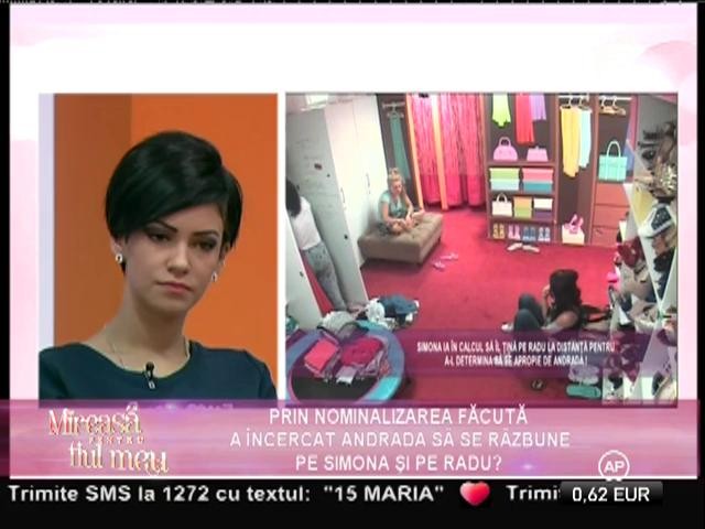 Simona: "Andrada m-a amenințat că mă distruge, iar aceasta este o cale bună să &icirc;nceapă!"