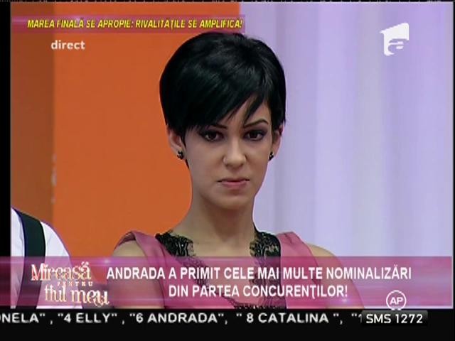Andrada a primit cele mai multe nominalizări din partea concurenților