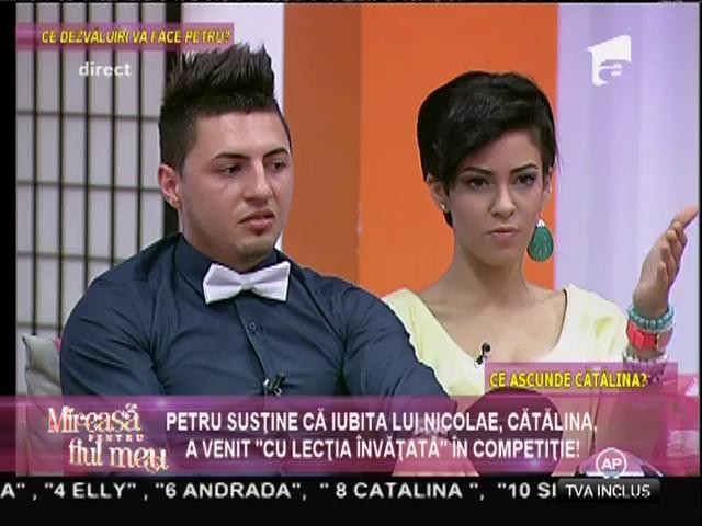 Petru, acuzaţii grave la adresa Cătălinei: A venit cu lecţia &icirc;nvăţată &icirc;n emisiune!