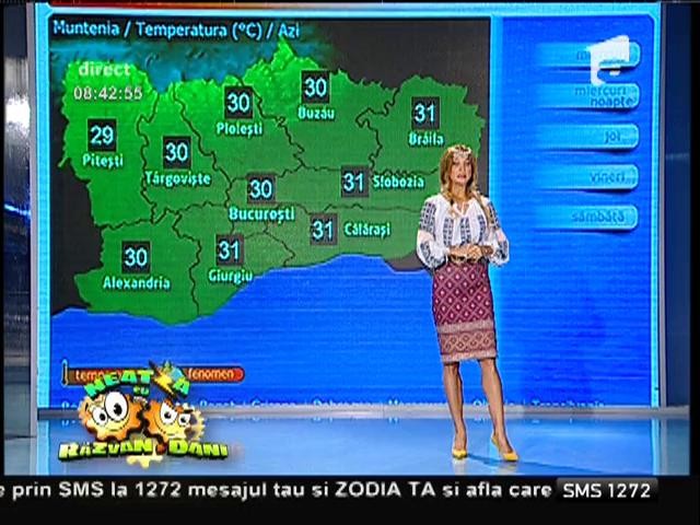 Ploi &icirc;n aproape toată ţara! Vremea cu Flavia Mihăşan