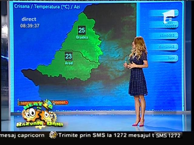 Weekend ploios &icirc;n majoritatea zonelor țării! Vremea, cu Flavia Mihășan!