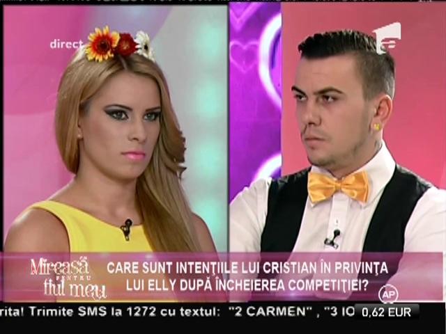 Elly, afirmaţie surprinzătoare despre relaţia cu Cristian: "Vom fi &icirc;mpreună. Nu contează unde vom dormi."