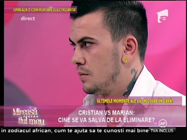 Cristian eliminat din cursa pentru mașină