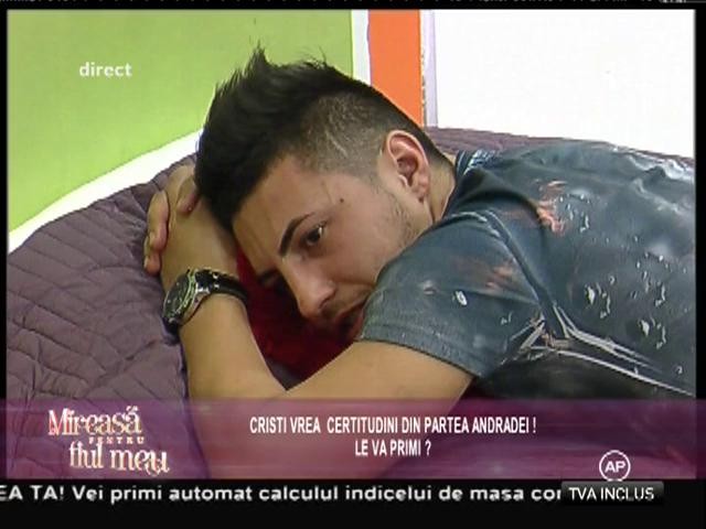 Cristi vrea certitudini din partea Andradei!