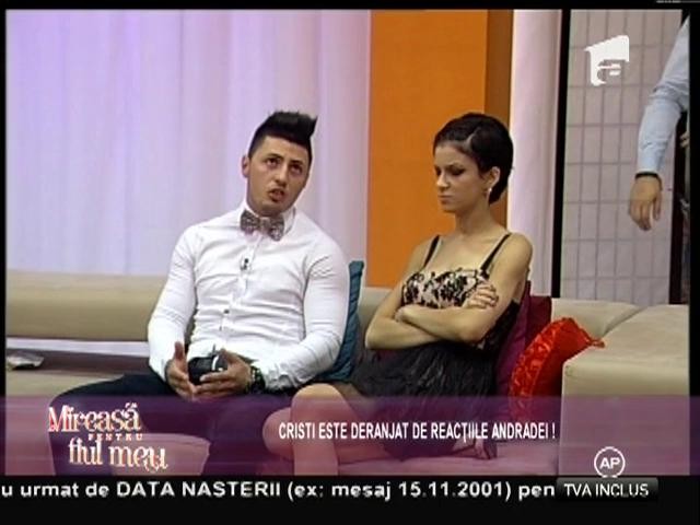 Problemele au reapărut &icirc;ntre Cristi şi Andrada! De ce s-au certat cei doi concurenţi