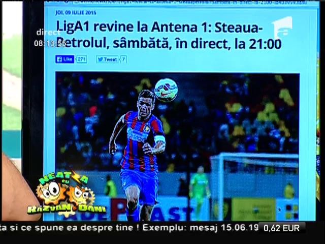 Smiley News: Liga 1 revine la Antena 1! Steaua - Petrolul, s&acirc;mbătă, de la ora 21:00