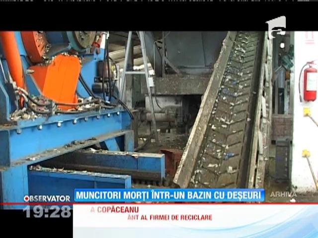Muncitori morți &icirc;ntr-un bazin cu deșeuri